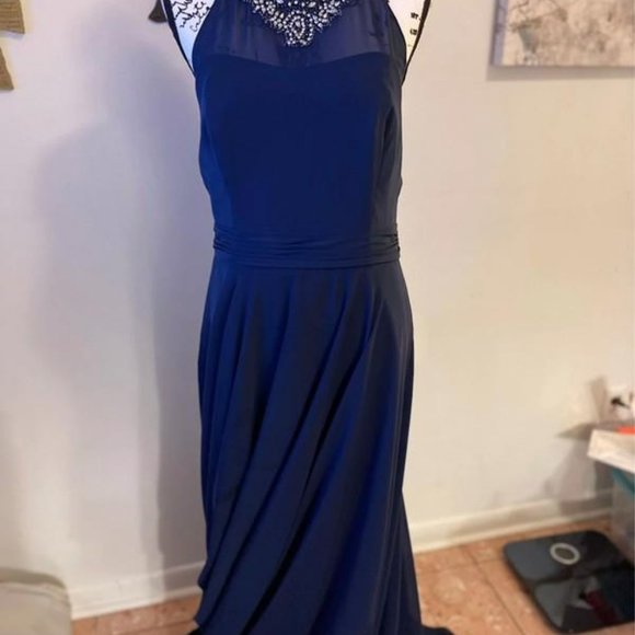 Signature Alfred Angelo Navy Formal Dress - Picture 1 of 8